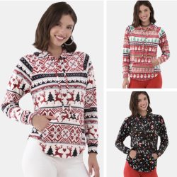 No Boundaries Plush Christmas Pullover Hoodie